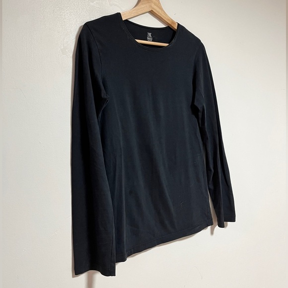 ZYNC Basics by Splash Black Long Sleeve Cotton Top - Size S - Picture 4 of 10